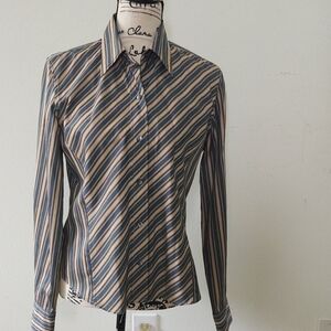Taconnable women's shirt striped medium